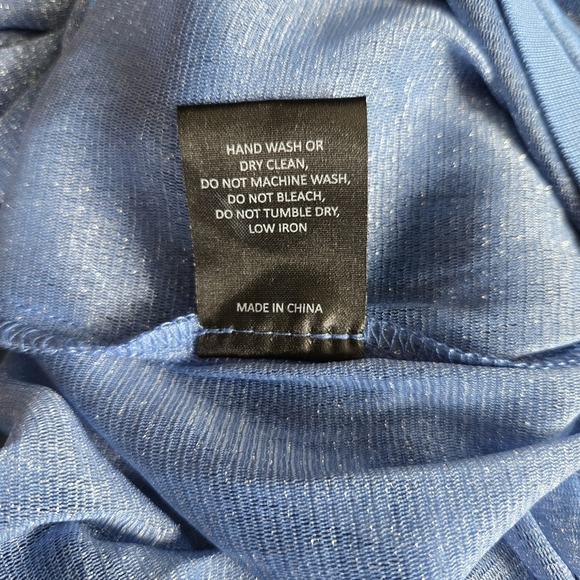 New HUTCH Peri Riviera Metallic Blue Swim Beach Cover-Up Pants NWOT Small - Picture 14 of 14